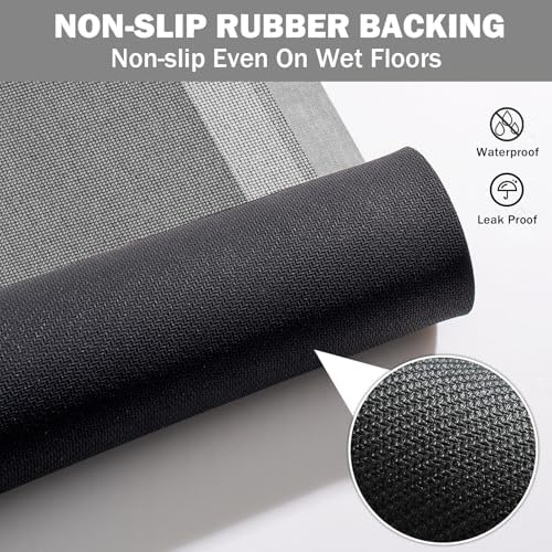 YDKGL Toilet Rugs U Shaped Non Slip Bath Mat Toilet Mats for Bathroom