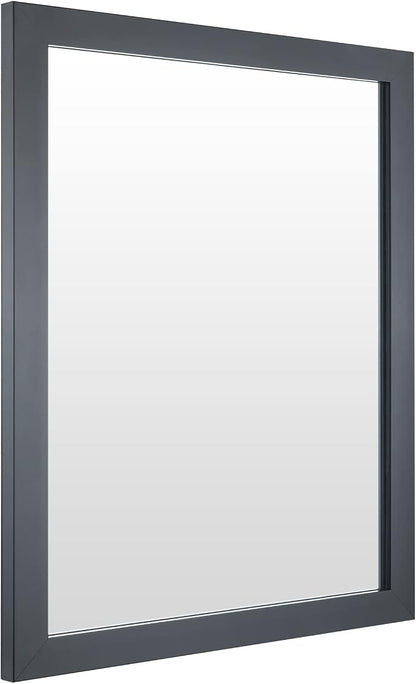 BOMINICA Rectangular Wall Mirror Framed Wall Mirror 16” x 20” for Bathroom, Living Room, Vanity, Black