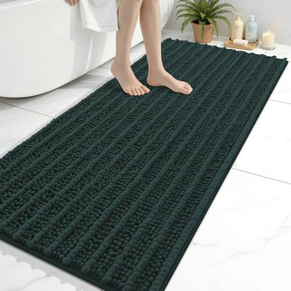 Arotive Bathroom Rugs Mat 60x24, Soft Absorbent Chenille Shaggy Bath Mat