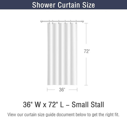 MitoVilla Small Stall Linen Floral Shower Curtain for Bathroom,36 x 72 | Narrow Half BoHo Cottagecore Spring Shower Curtains, Modern Farmhouse Country Plant Leaves Bathroom Décor, 36 x 72