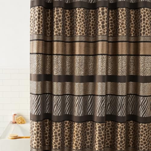 Safari Stripes Shower Curtain Fabric Shower Curtain for Bathroom Classic Unique Design Luxury Animal Print Bathroom Curtain Bathtub Home Western Décor 72"x70"