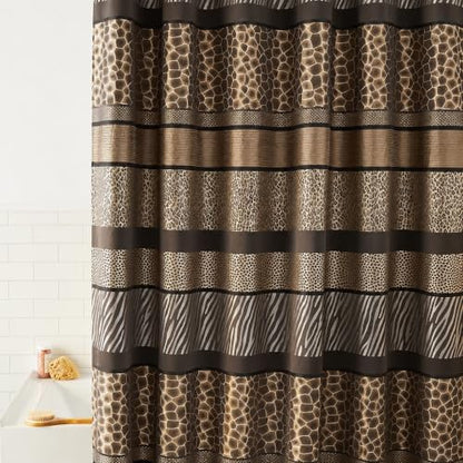 Safari Stripes Shower Curtain Fabric Shower Curtain for Bathroom Classic Unique Design Luxury Animal Print Bathroom Curtain Bathtub Home Western Décor 72"x70"