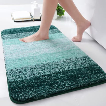 Arotive Microfiber Bathroom Rugs, Shaggy Soft Absorbent Bath Rug, 30x17