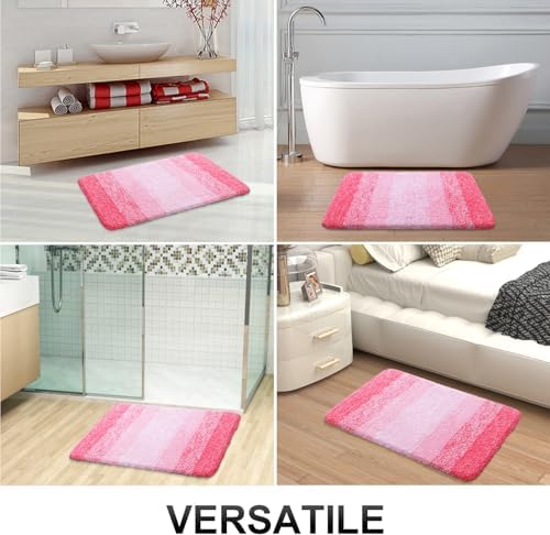 OLANLY Bathroom Runner Rug 47x17, Extra Soft Absorbent Microfiber Bath Rugs