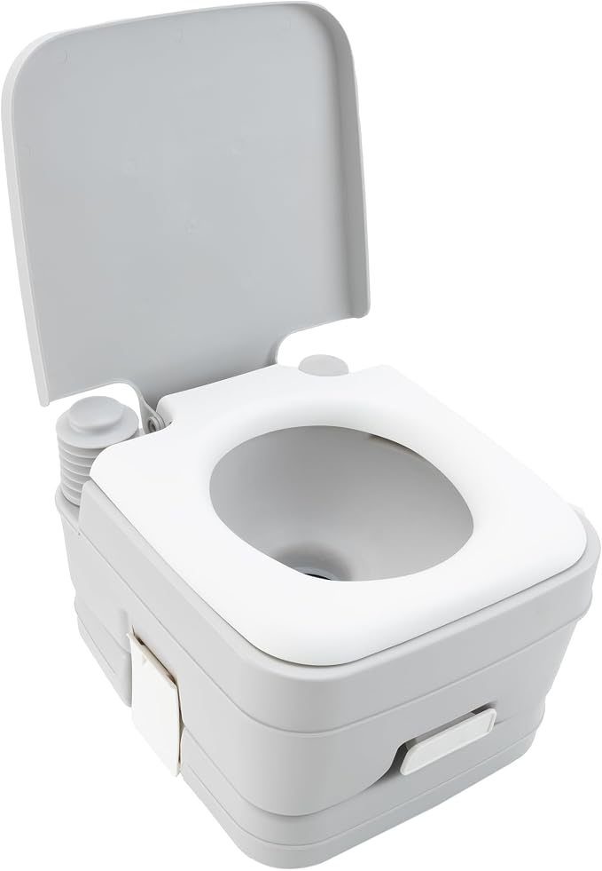 Hengs Portable 2.5 Gallon Gray Toilet