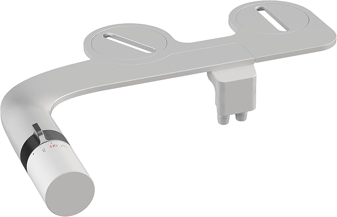 Bidet Attachment for Toilet Seat Water Pressure, Hygienic Bidets Attachment for Existing Toilets - Adjustable Fresh Water Pressure Dual Nozzle (Frontal & Rear Wash) Easy to Install,