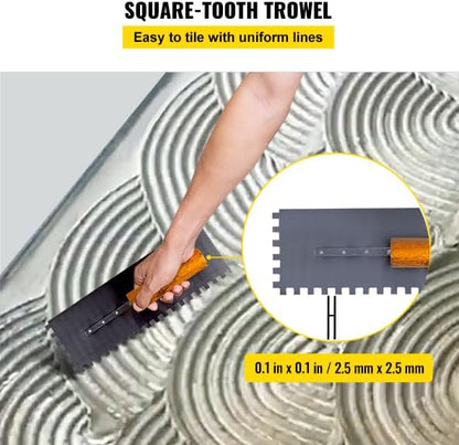 VEVOR Shower Curb Kit, 38"x60" Watertight Shower Curb Overlay with 4" ABS Offset Bonding Flange, 4" Stainless Steel Grate, 2 Cuttable Shower Curb and Trowel, Shower Pan Slope Sticks Fit for Bathroom