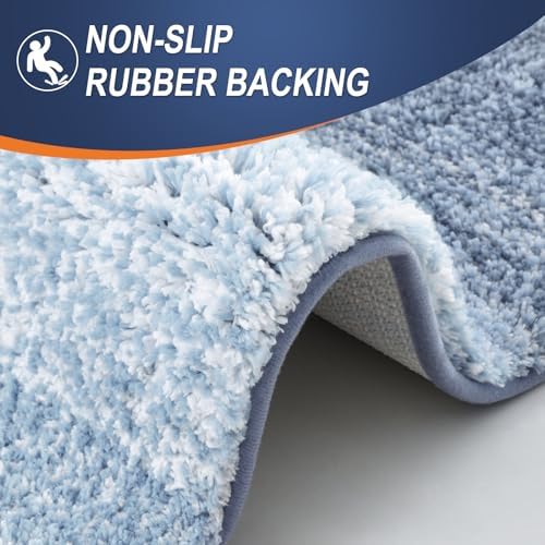 OLANLY Bathroom Runner Rug 44x24, Extra Soft Absorbent Microfiber Bath Rugs