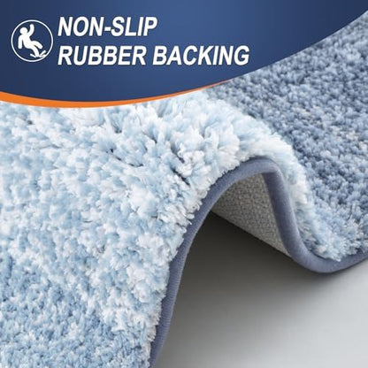 OLANLY Bathroom Runner Rug 44x24, Extra Soft Absorbent Microfiber Bath Rugs