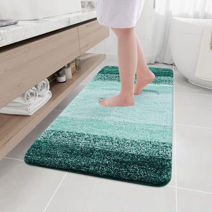 Arotive Microfiber Bathroom Rugs, Shaggy Soft Absorbent Bath Rug, 45x27