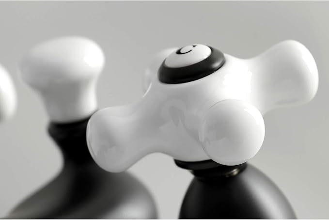 Kingston Brass KS3600PX 4 in. Centerset Bathroom Faucet, Matte Black