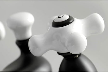 Kingston Brass KS3600PX 4 in. Centerset Bathroom Faucet, Matte Black