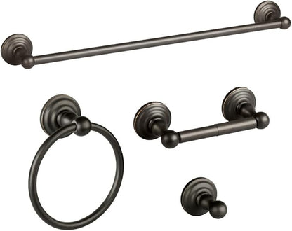 Design House 188649 Calisto 4-Piece Bathroom Accessory Kit, Oil Rubbed Bronze