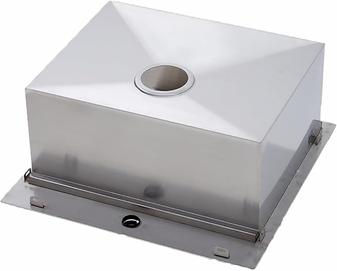 HOTIS 21 X 20 Inch Drop In Kitchen Sink, Handmade Stainless Steel Kitchen Sink, Large Residential Sinks with 1 Holes, Single Bowl Workstation with Dish Grid & Drain and Cutting Board