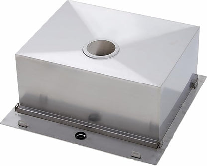 HOTIS 21 X 20 Inch Drop In Kitchen Sink, Handmade Stainless Steel Kitchen Sink, Large Residential Sinks with 1 Holes, Single Bowl Workstation with Dish Grid & Drain and Cutting Board