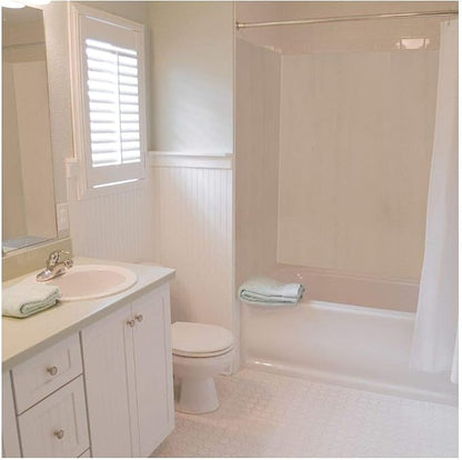 Transolid EWK603672-45 Expressions 3-Panel Shower Wall Kit, 36-in L x 60-in W x 72-in H, Bleached Oak