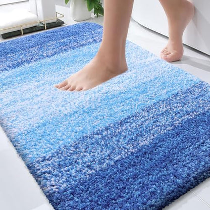 OLANLY Bathroom Rugs Mat 36x24, Extra Soft Absorbent Microfiber Bath Rugs