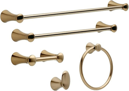 DELTA FAUCET 73835-CZ Lahara Wall Mounted Single Towel Hook in Champagne Bronze