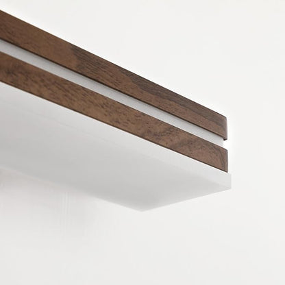SineRise 16-Inch LED Modern Bathroom Vanity Light Bar, Brown Modern Acrylic Bathroom Wall Lighting Fixtures Over Mirror (Cool White 6000K)