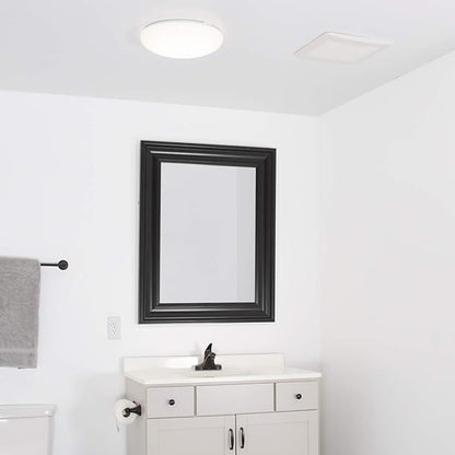 Amazon Basics AB-BV100 Bathroom Exhaust Fan, 110 CFM, 1.0 Sone, Ultra Quiet Operation, ENERGY STAR Certified, White