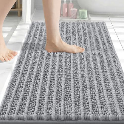 Arotive Bathroom Rugs Mat 34x21, Soft Absorbent Chenille Shaggy Bath Mat