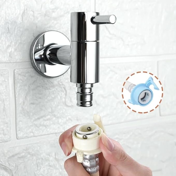 Faucet, Black Gold Wall Mounted Garden Faucet Chrome Plated Tap for Mop Pool and Water Basin(Washing Tap Gold)