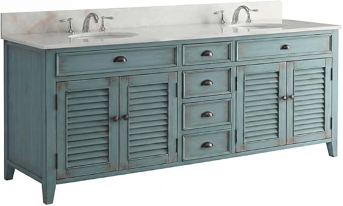 60” Cottage look Abbeville Bathroom Double Sink Bathroom Vanity CF88323-60BU
