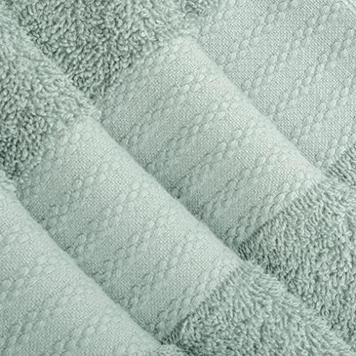 GLAMBURG Premium Cotton Oversized 2 Pack Bath Sheet 35x70-100% Pure Cotton - Ideal for Everyday use - Ultra Soft & Highly Absorbent - Machine Washable – Sea Green