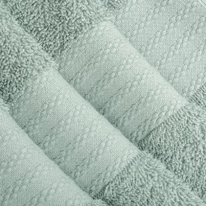 GLAMBURG Premium Cotton Oversized 2 Pack Bath Sheet 35x70-100% Pure Cotton - Ideal for Everyday use - Ultra Soft & Highly Absorbent - Machine Washable – Sea Green
