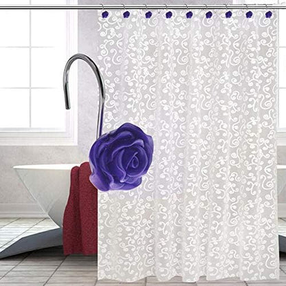 12 PCS Rose Shower Curtain Hooks Anti Rust Decorative Shower Curtain Rings