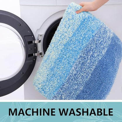 Arotive Microfiber Bathroom Rugs, Shaggy Soft Absorbent Bath Rug, 30x20