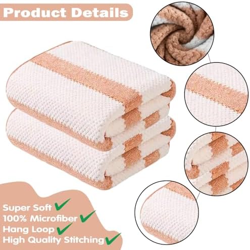 2-Pack Microfiber Bath Towels (27x54 Inches) - Ultra Soft & Quick Dry, 3X Absorbency, Lightweight for Gym, Yoga, Travel & Spa - Perfect for Home, Fitness & Post-Workout
