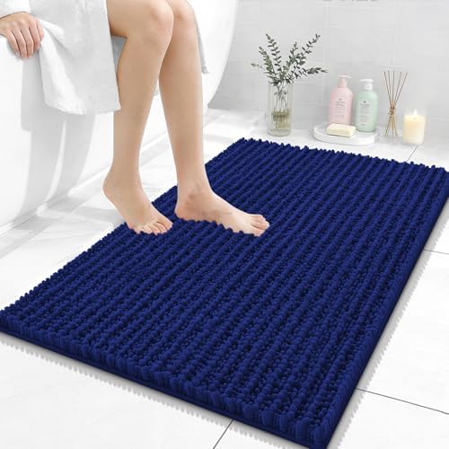 OLANLY Bathroom Rugs 36x24, Thick Soft Absorbent Chenille Bath Rugs