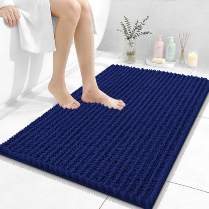 OLANLY Bathroom Rugs 36x24, Thick Soft Absorbent Chenille Bath Rugs