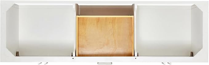 ARIEL Magnolia 72-inch Bathroom Vanity with Sink,Solid Wood, 1.5-inch Carrara White Quartz Countertop, Double Rectangular Porcelain Sink, 4 Soft Closing Doors, 3 Dovetail Drawers, White