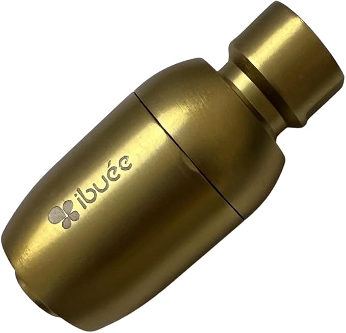 RainStorm Metal Shower Head, 1.25 GPM Low Flow, 50% Water Saving, Full-Cone Powerful Droplets, Clog-Free Patented Solid Single Nozzle (without Flow Control Valve, Brushed Moderne Brass)