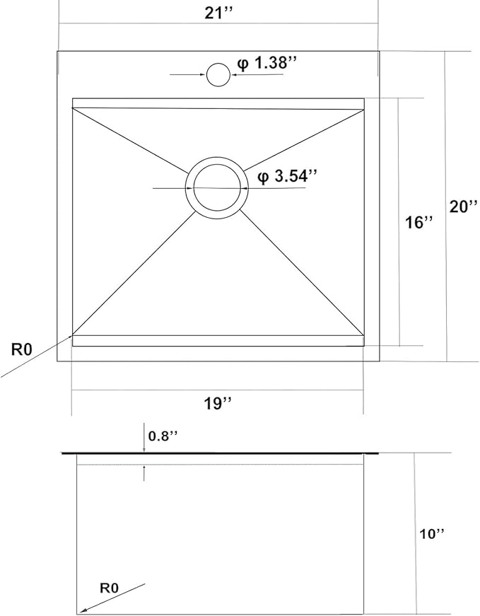 KINGO HOME Black Bar Sink Drop in,20 x 21 Inch Single Bowl Small Kitchen Sinks,304 Stainless Steel Topmount Wet Bar Prep Sink With Grid&Drainer&Cutting Board