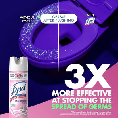 Lysol Disinfectant Spray, Sanitizer, Morning Breeze, 19 oz, 2 Pack