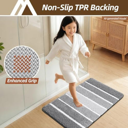 COSY HOMEER Bathroom Rugs 30x20, Ultra Soft Absorbent Bath Mat