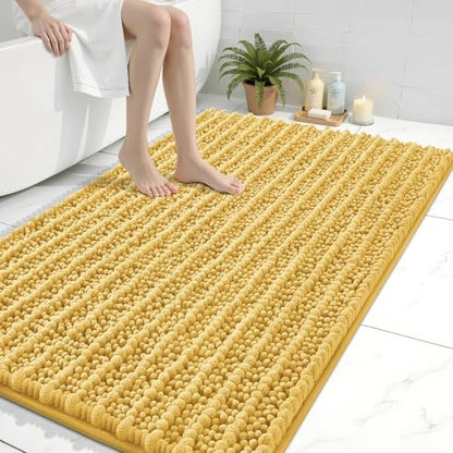 Arotive Bathroom Rugs Mat 40x32, Soft Absorbent Chenille Shaggy Bath Mat