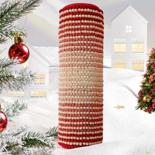 BSICPRO Bathroom Rugs, 20x32 Chenille Bath Mats, Christmas Red