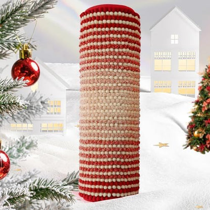 BSICPRO Bathroom Rugs, 20x32 Chenille Bath Mats, Christmas Red