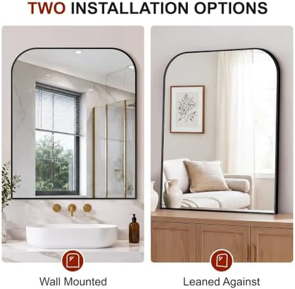 Bathroom Black Vanity Mirror for Over Sink, 36" x 30"