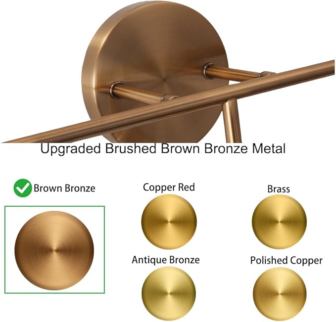 5-Light Vintage Vanity Light, Brushed Brass Vanity Lighting, Elegant Bathroom Lighting Fixtures Over Mirror, Bathroom Vanity Light with Clear Glass Shade, Gold Wall Sconce for Bedroom