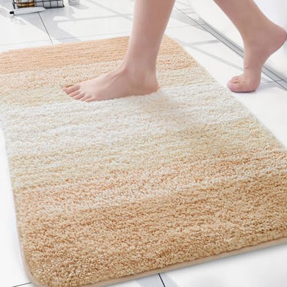 Arotive Microfiber Bathroom Rugs, Shaggy Soft Absorbent Bath Rug, 30x20