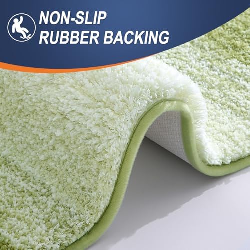 OLANLY Bathroom Rugs Mat 34x21, Extra Soft Absorbent Microfiber Bath Rugs