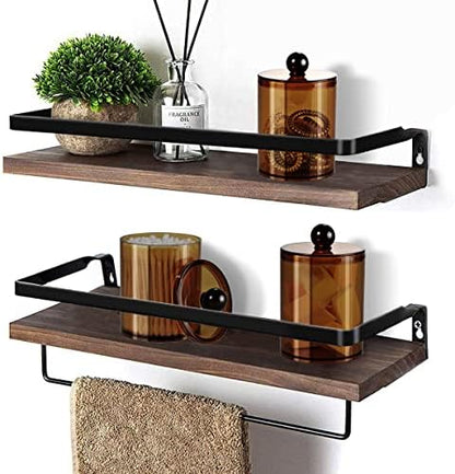 SheeChung 6 Pack Qtip Holder, Amber Acrylic Apothecary Jars for Bathroom