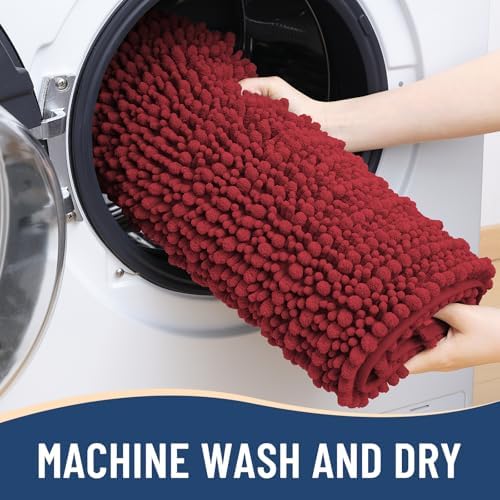 Arotive Bathroom Rugs Mat 44x24, Soft Absorbent Chenille Shaggy Bath Mat