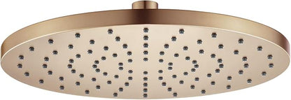 Rainhead Waterfall Shower Head 10-Inch Large Bathroom Overhead Fixed Showerhead High Pressure 2.5 GPM with Adjustable Angle, Champagne Bronze SH001CPG-D10
