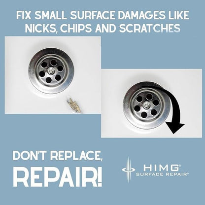 HIMG Bathtub & Shower Pan Repair Kit, Compatible with V&B Star White